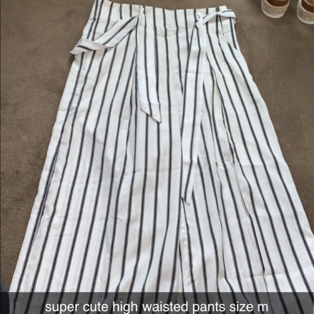 High Waisted Stripped Pants